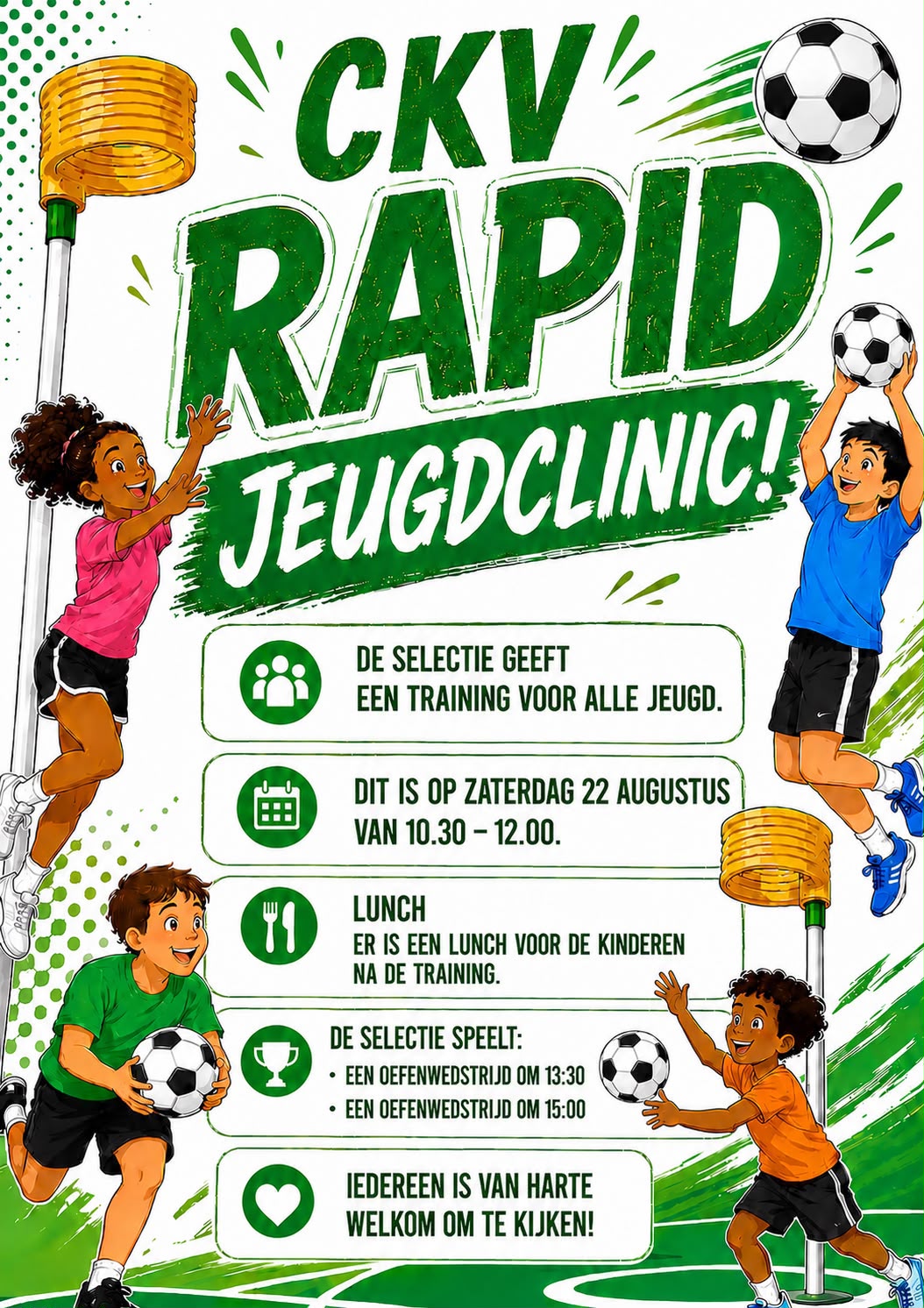 22 augustus: RAPID Jeugdclinic